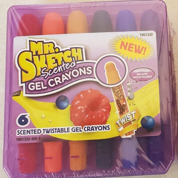 Scented Gel Crayons - Mr. Sketch - Set of 6 Packages - Picture 2 of 3
